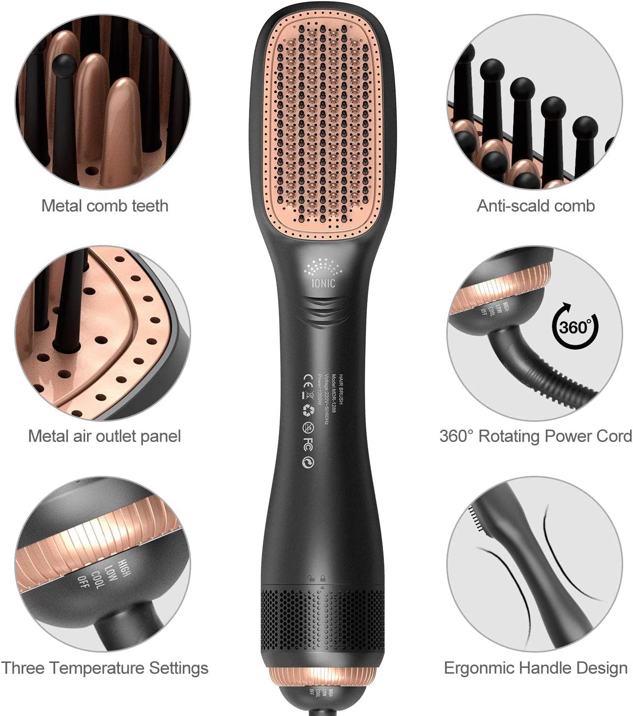 Professional hair dryer showcasing advanced technology for efficient styling and drying.