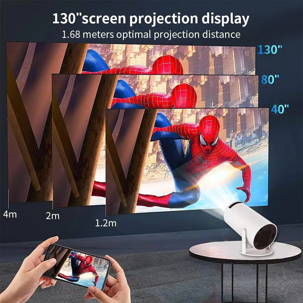 4K Portable Wireless Mini Projector