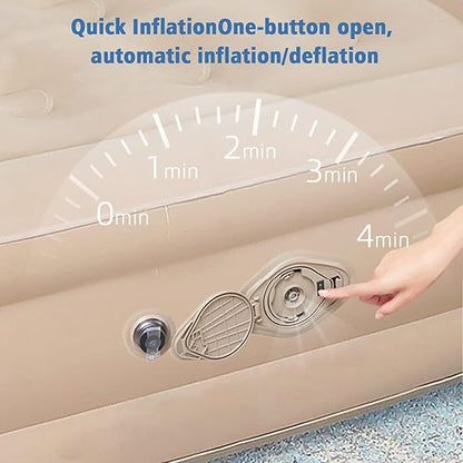 Air Mattress with Built-in Air Pump, for Home & Camping use