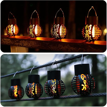 LED Solar Outdoor Hanging Lamp Simulation for Home Balcony & Camping